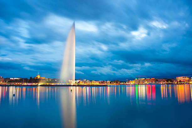 the Geneva water fountain